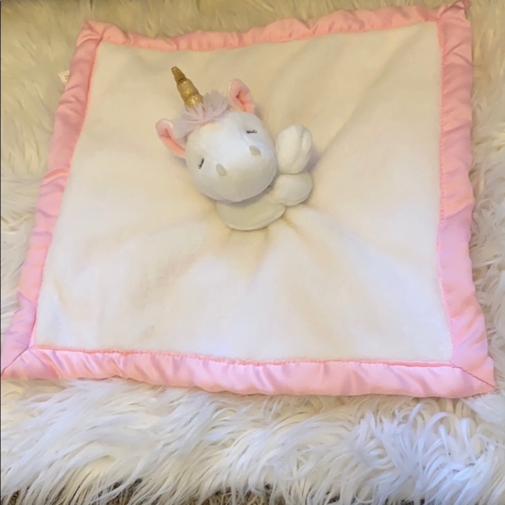 Carter’s baby girl soft unicorn security blanket